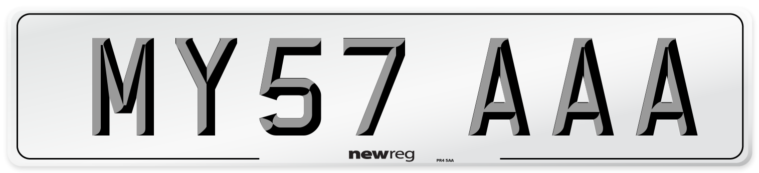MY57 AAA Number Plate from New Reg